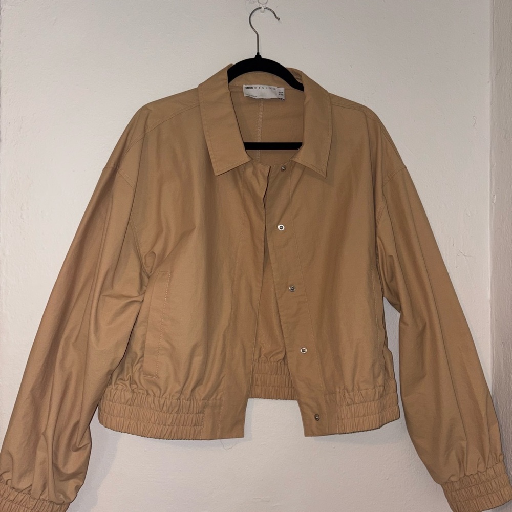 Women's Classic Tan Bomber Jacket
